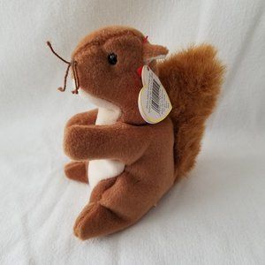 TY Beanie Babies Nuts The Squirrel #4114 1996, Vintage, Collectible, Retired